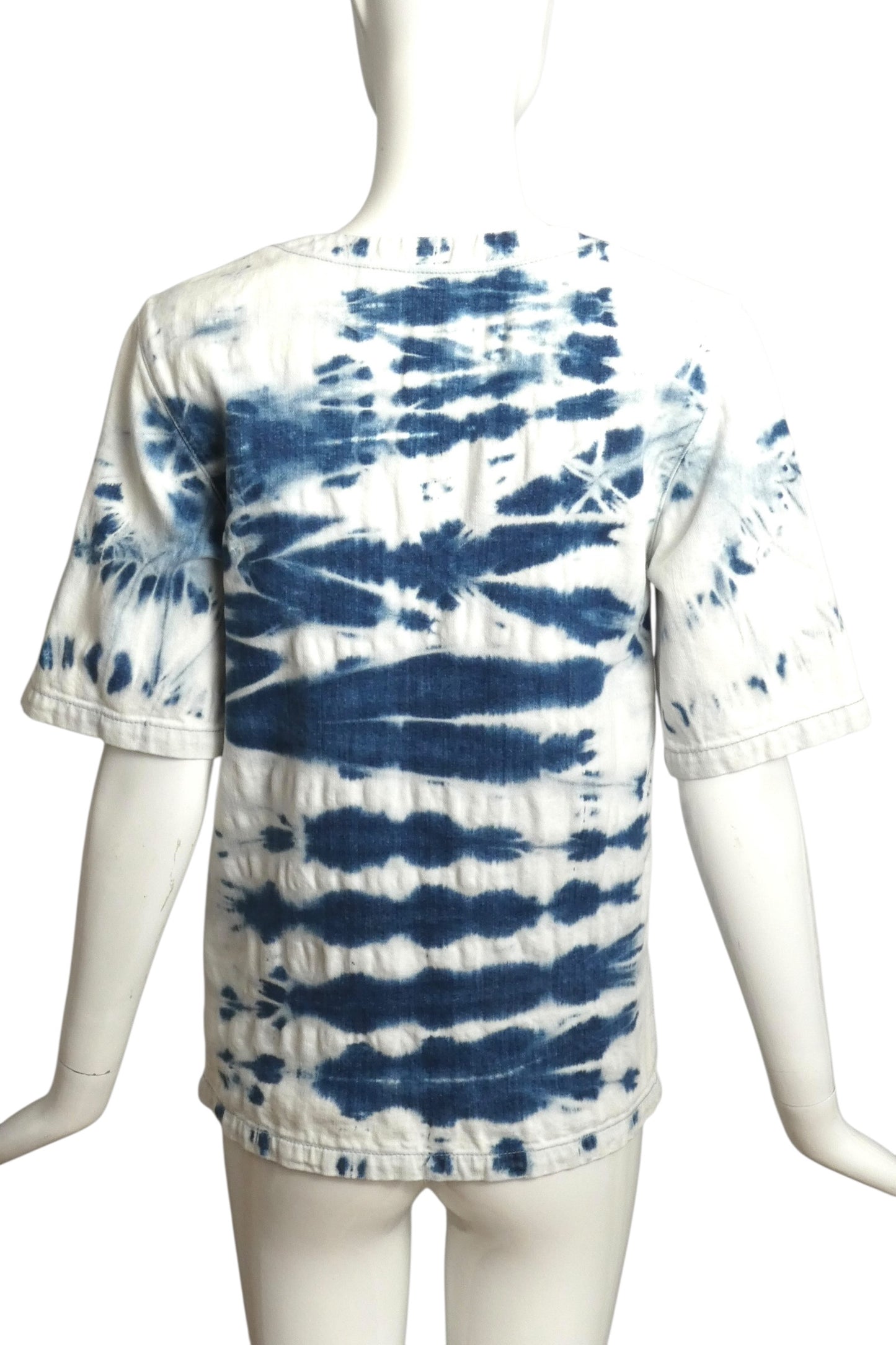 2019 Tie Dye Denim Shirt, Size 4