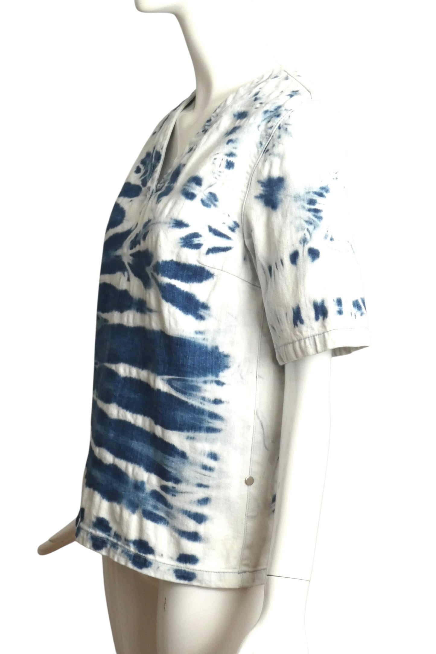 2019 Tie Dye Denim Shirt, Size 4