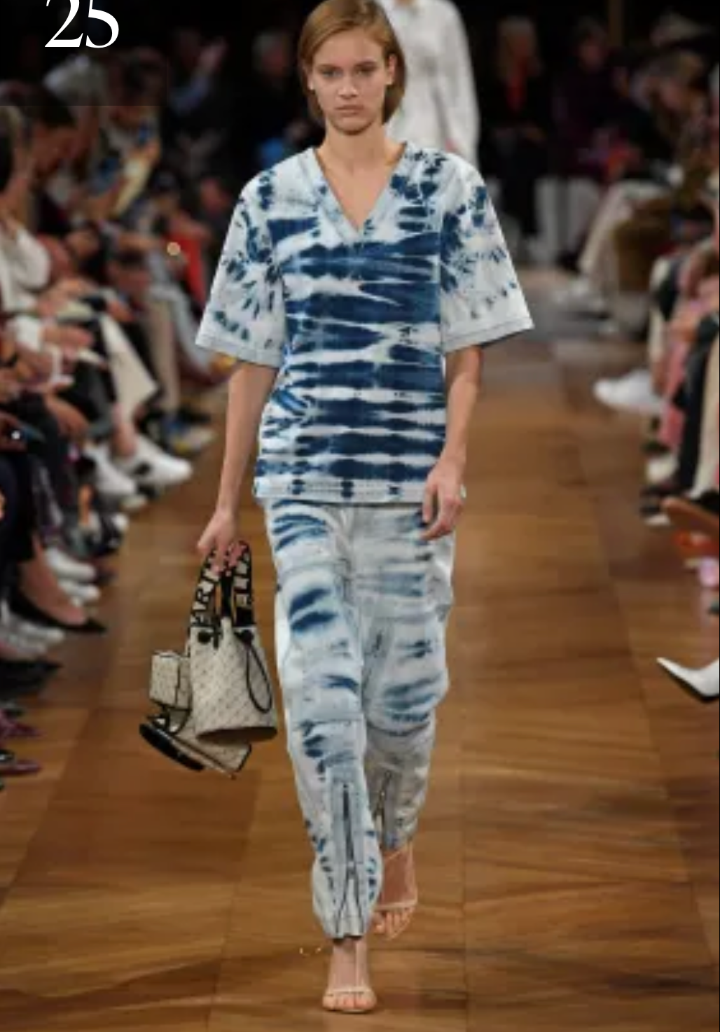 2019 Tie Dye Denim Shirt, Size 4