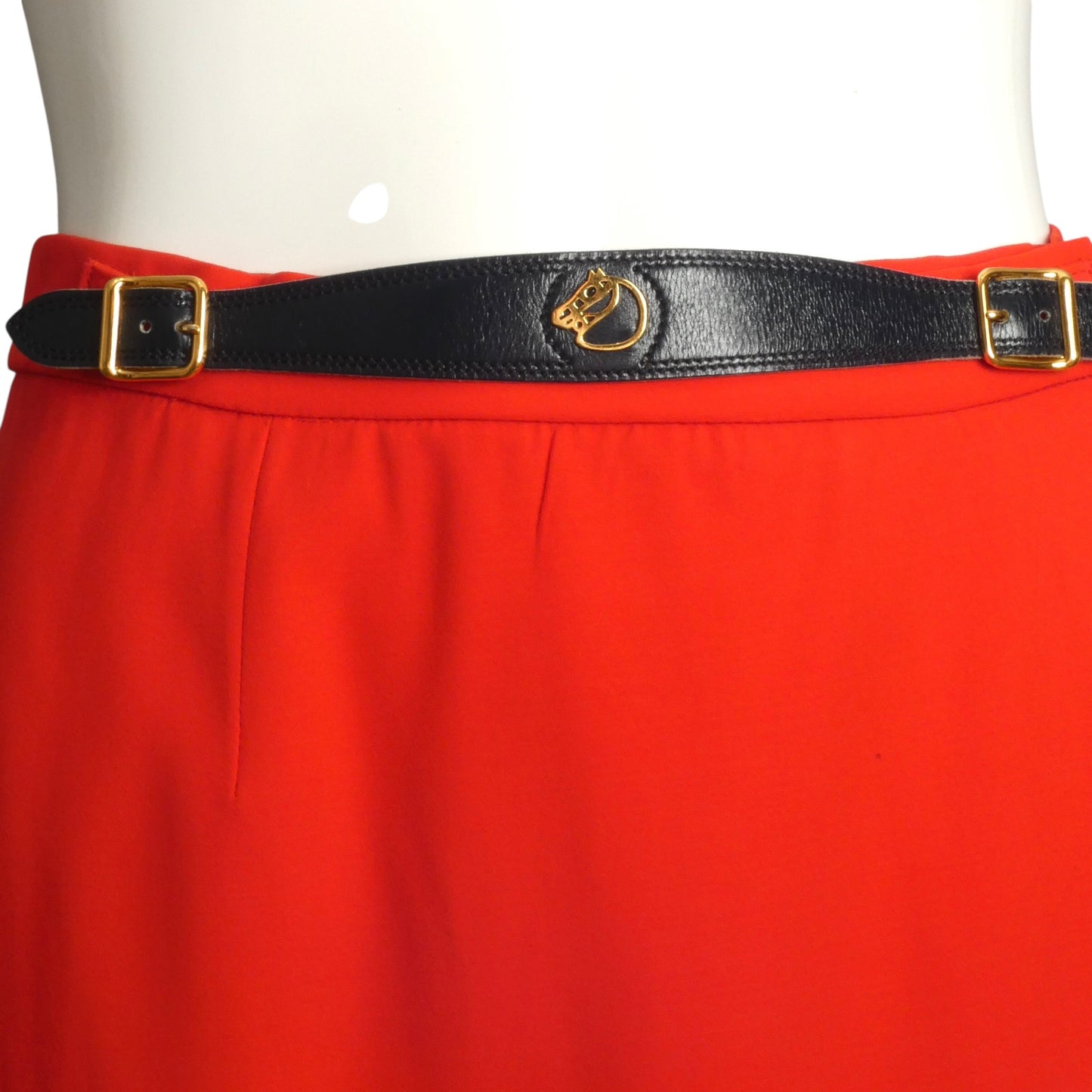 1970s Wool Gabardine Skirt, Size 8