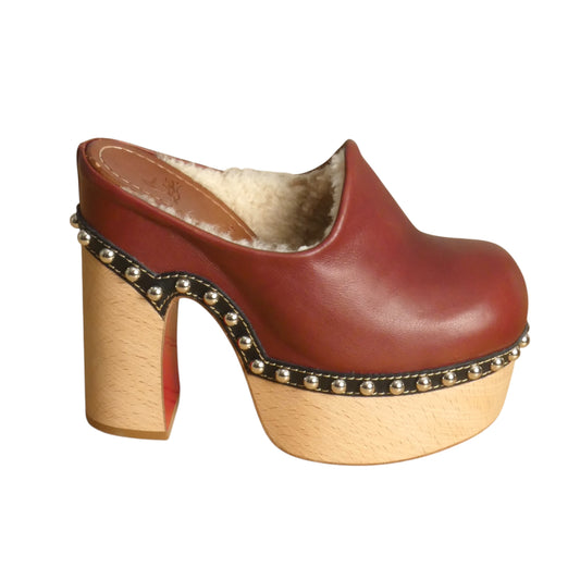 2022 NIB Joan Shearling Lined Clogs, Size-36.5