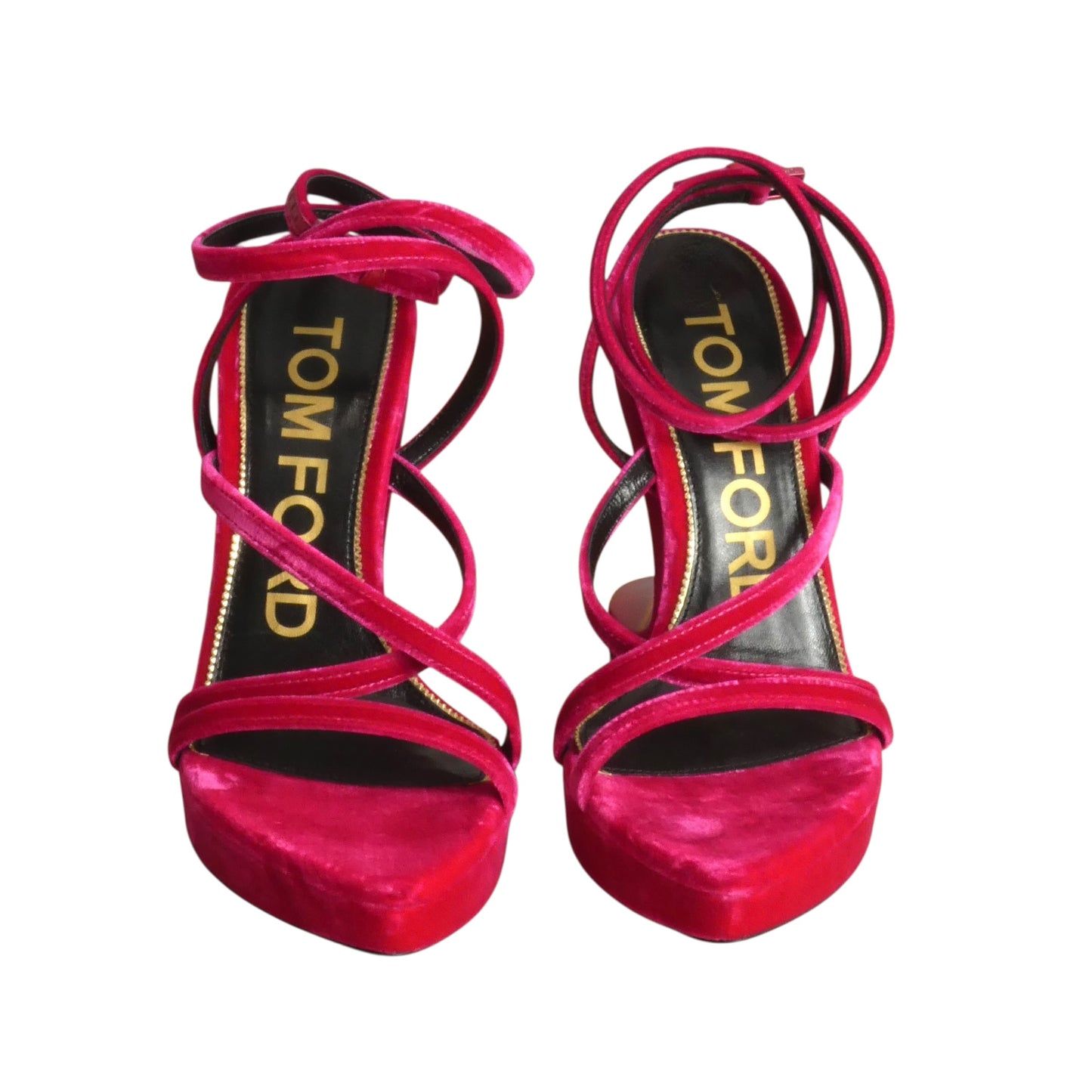 2022 NIB Velvet Wedge Sandals, Size-36.5