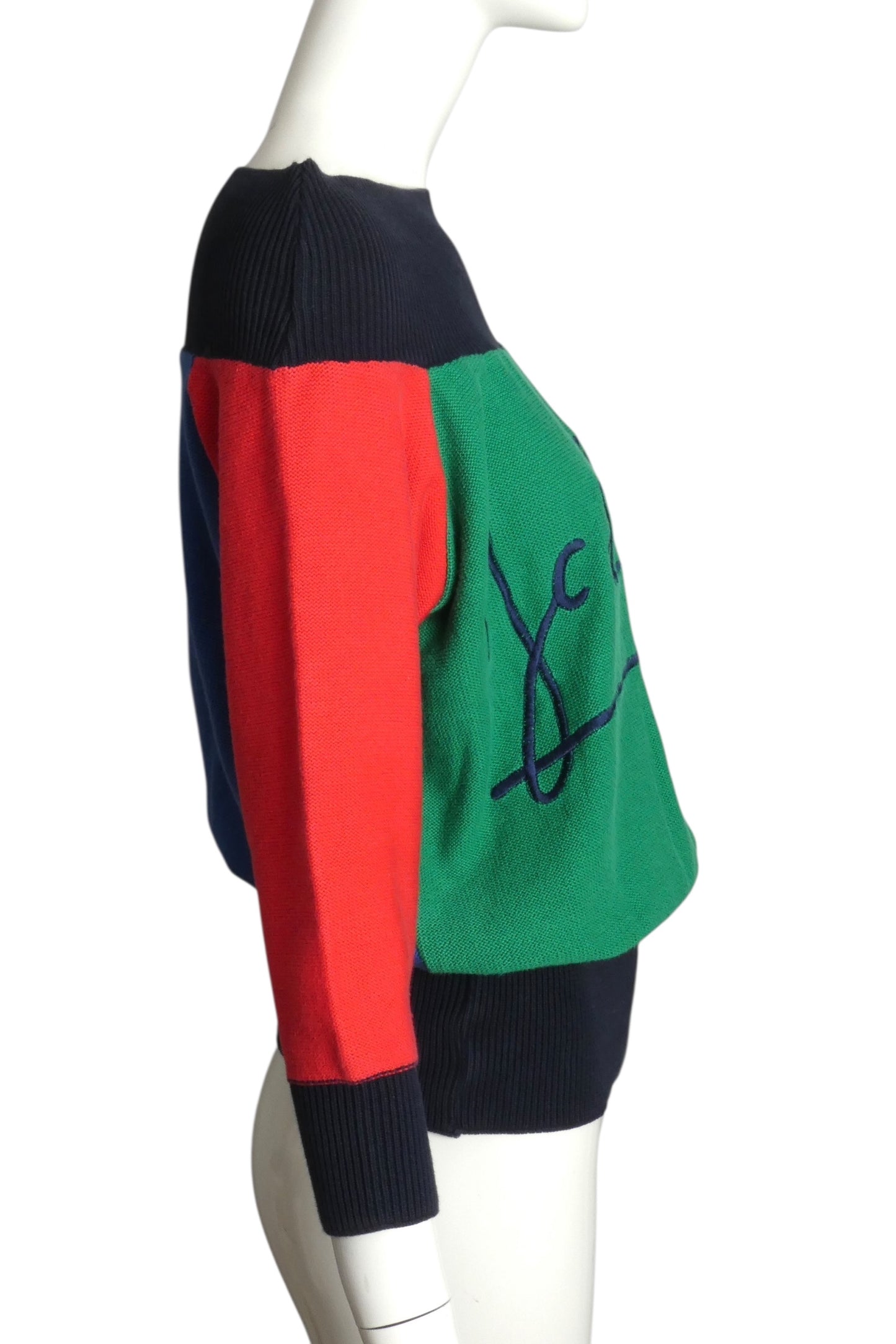 JC DE CASTELBAJAC- 1990s Color Block Sweater, Size 6