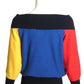 JC DE CASTELBAJAC- 1990s Color Block Sweater, Size 6