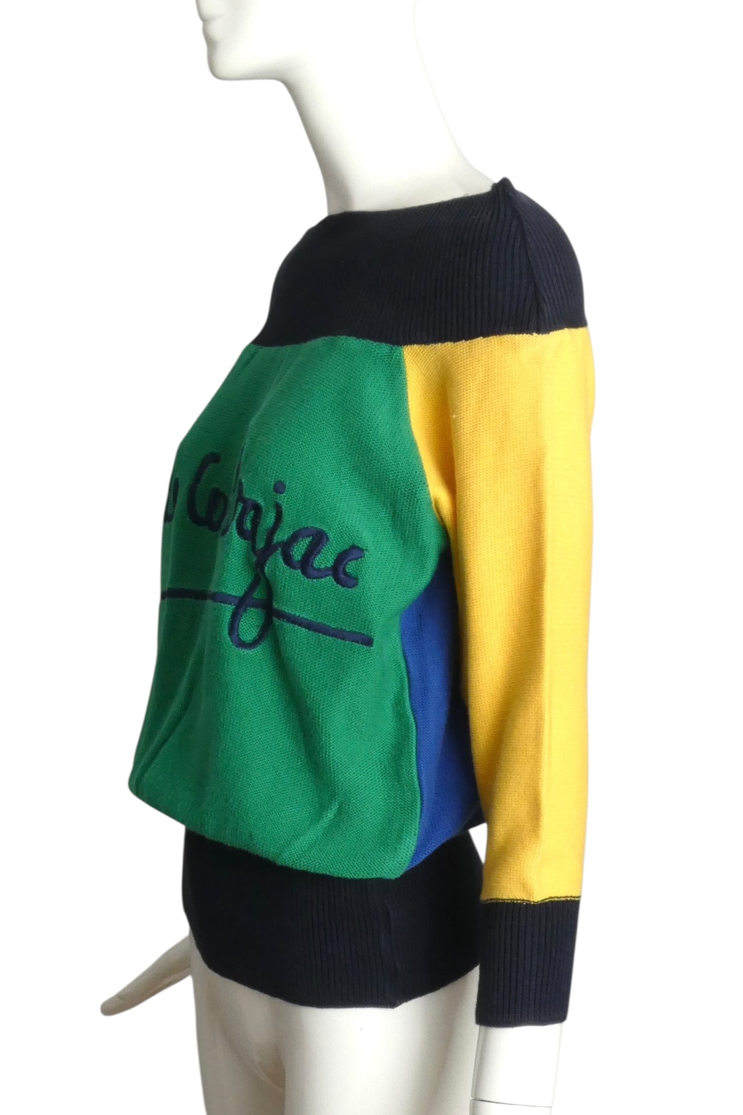 JC DE CASTELBAJAC- 1990s Color Block Sweater, Size 6