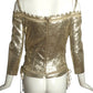 2010s NWT Metallic Leather Bodice, Size 8