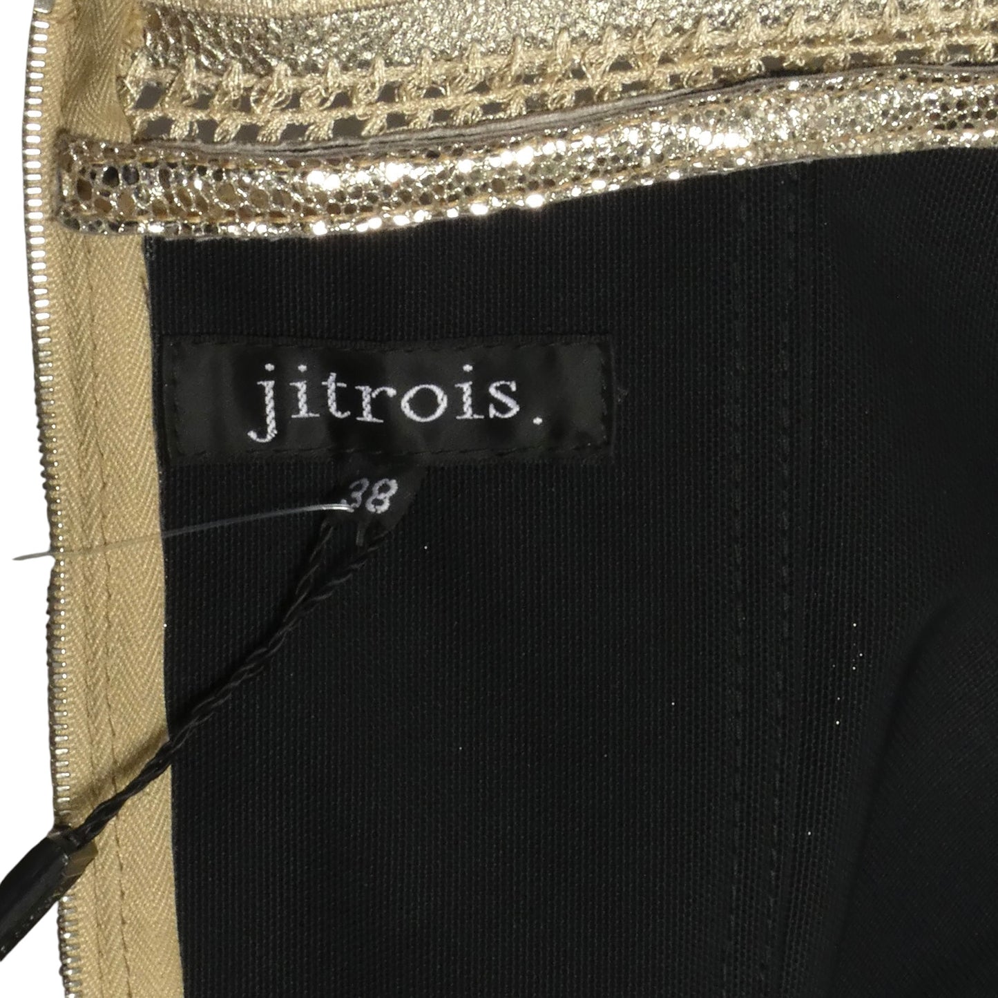 2010s NWT Metallic Leather Bodice, Size 8