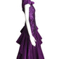1990s Purple Sequin & Taffeta Ballgown, Size 2 Petite