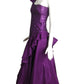 1990s Purple Sequin & Taffeta Ballgown, Size 2 Petite