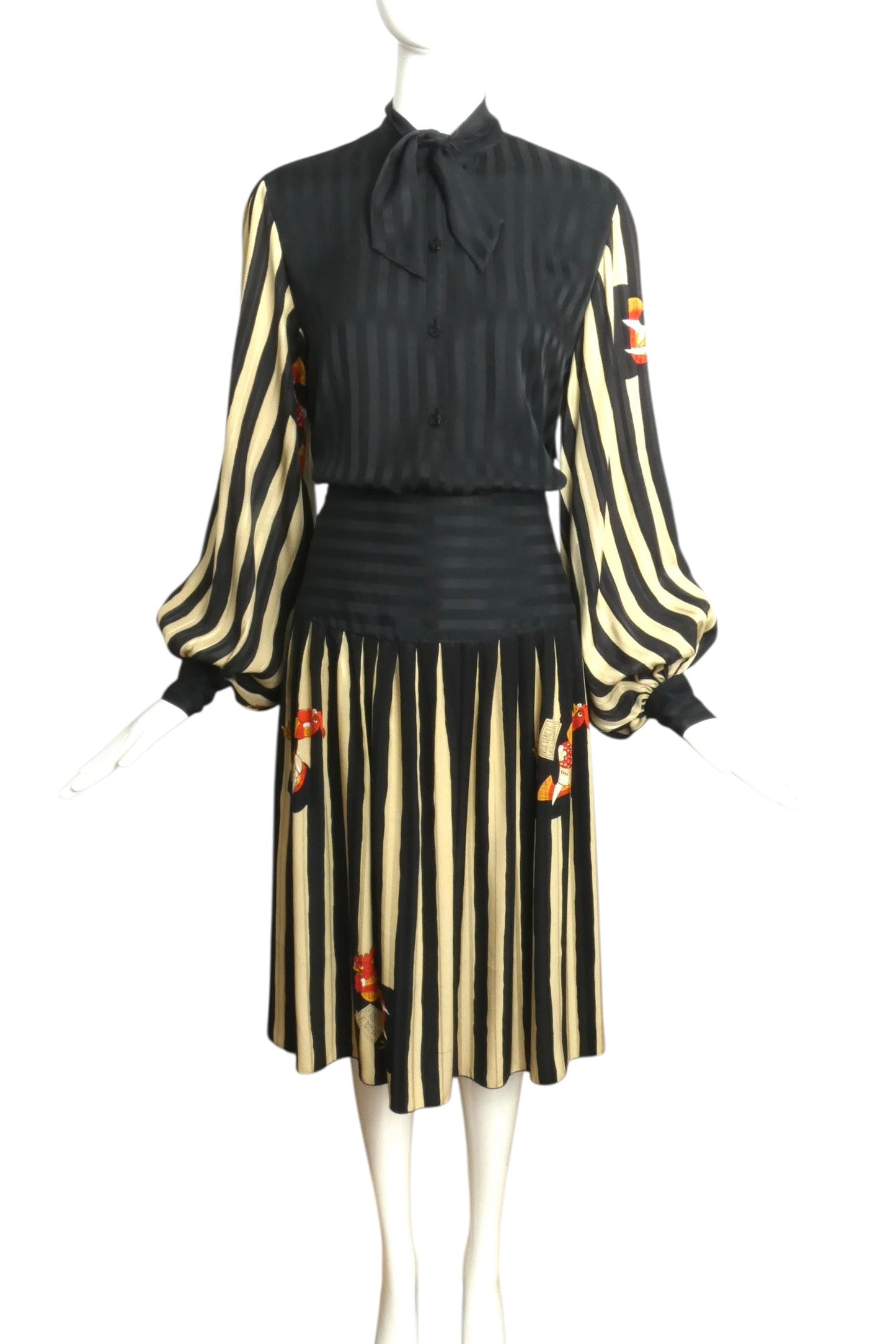 MICHAELE VOLLBRACHT- 1982 2pc Jacquard Skirt Ensemble, Size 8