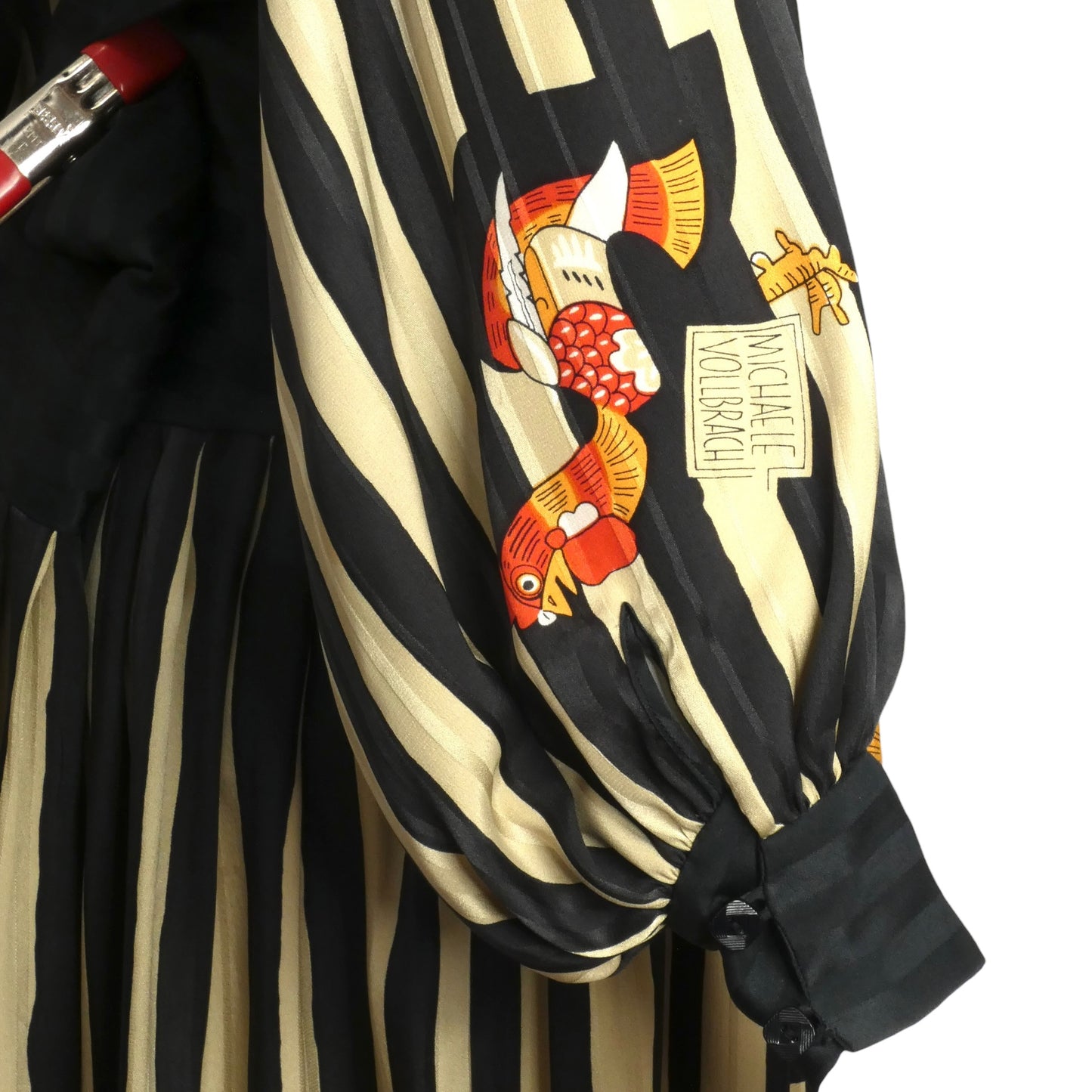 MICHAELE VOLLBRACHT- 1982 2pc Jacquard Skirt Ensemble, Size 8