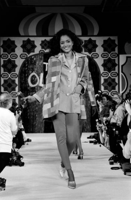 TODD OLDHAM- 1991 Multi Color Flannel Patchwork Coat, Size 14