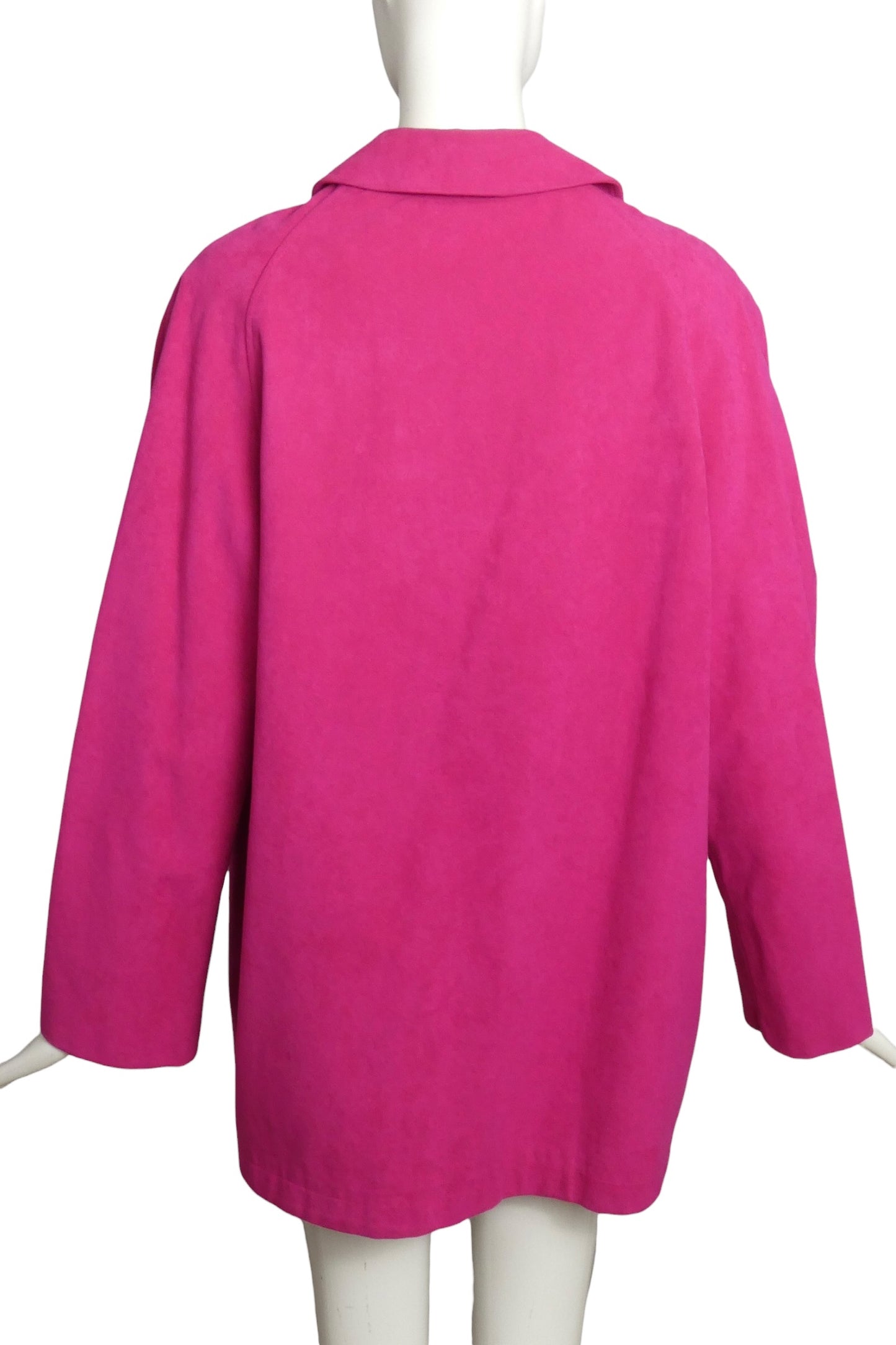 1990s Pink Sueded Coat, Size 14