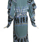 1980s Printed Silk Dress, Size 6
