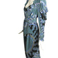 1980s Printed Silk Dress, Size 6