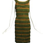 1950s Green Fringe Dress, Size 4