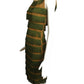 1950s Green Fringe Dress, Size 4