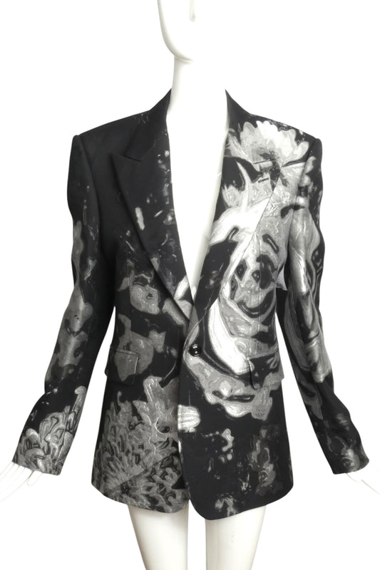2024 NWT Floral Jacquard Blazer, Size 10