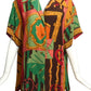 TODD OLDHAM- 1990 Multi Color Print Silk S/S Blouse, Size 16