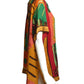TODD OLDHAM- 1990 Multi Color Print Silk S/S Blouse, Size 16