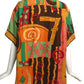 TODD OLDHAM- 1990 Multi Color Print Silk S/S Blouse, Size 16