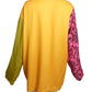 TODD OLDHAM- 1990s Colorblock L/S Blouse, Size 16