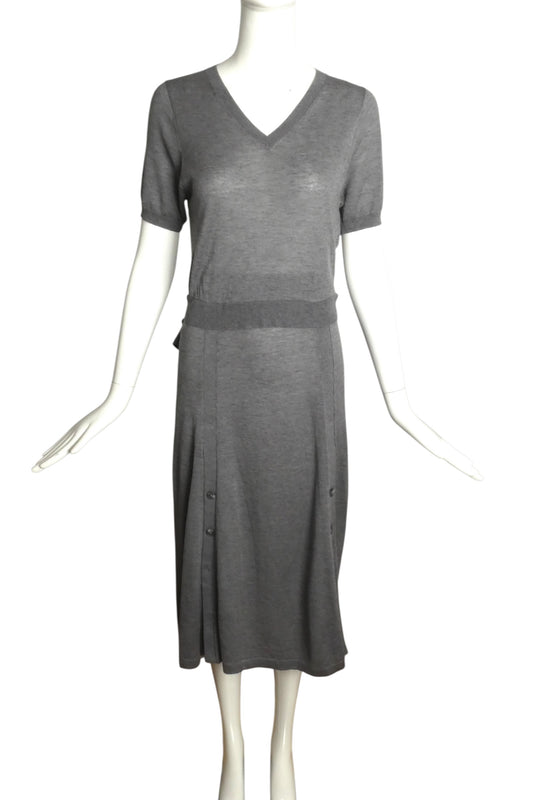 2023 Knit & Chiffon Dress, Size 8