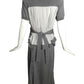 2023 Knit & Chiffon Dress, Size 8