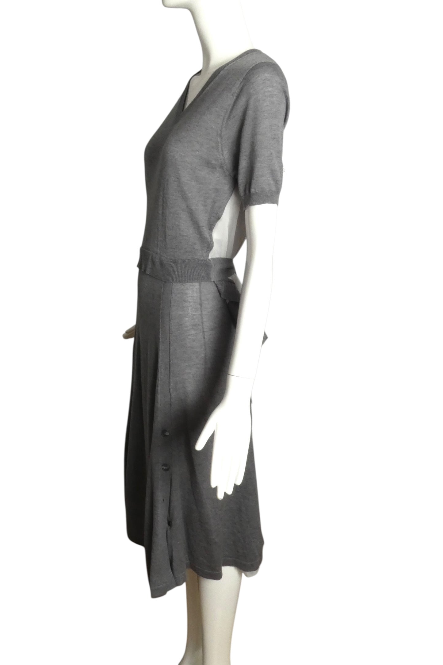 2023 Knit & Chiffon Dress, Size 8