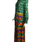 1960s Silk Blouse & Pant Ensemble, Size-4