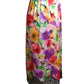 1980s Floral Satin & Lace Slip, Size-8