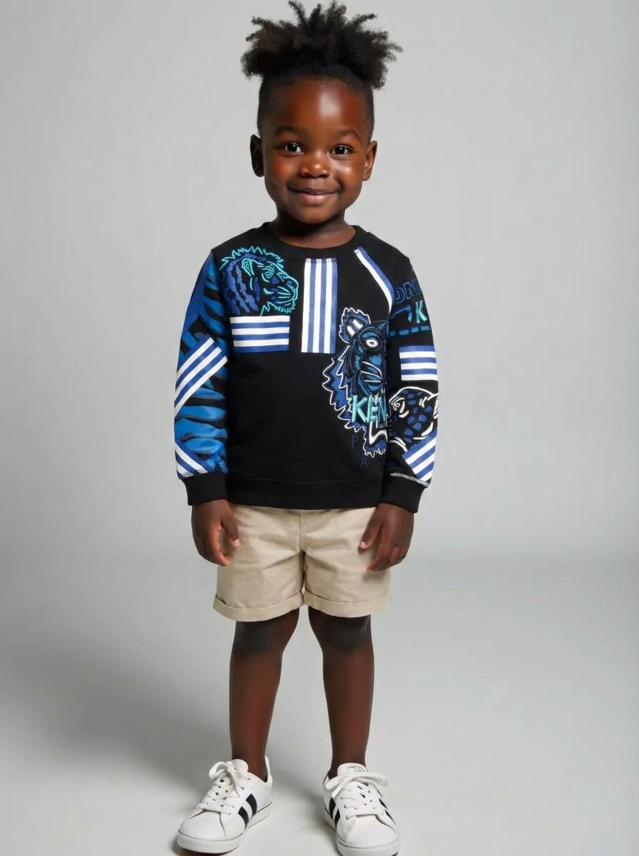 2017 Embroidered Tiger Sweatshirt, Size 3A