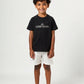 Black Embroidered T-Shirt, Size 4