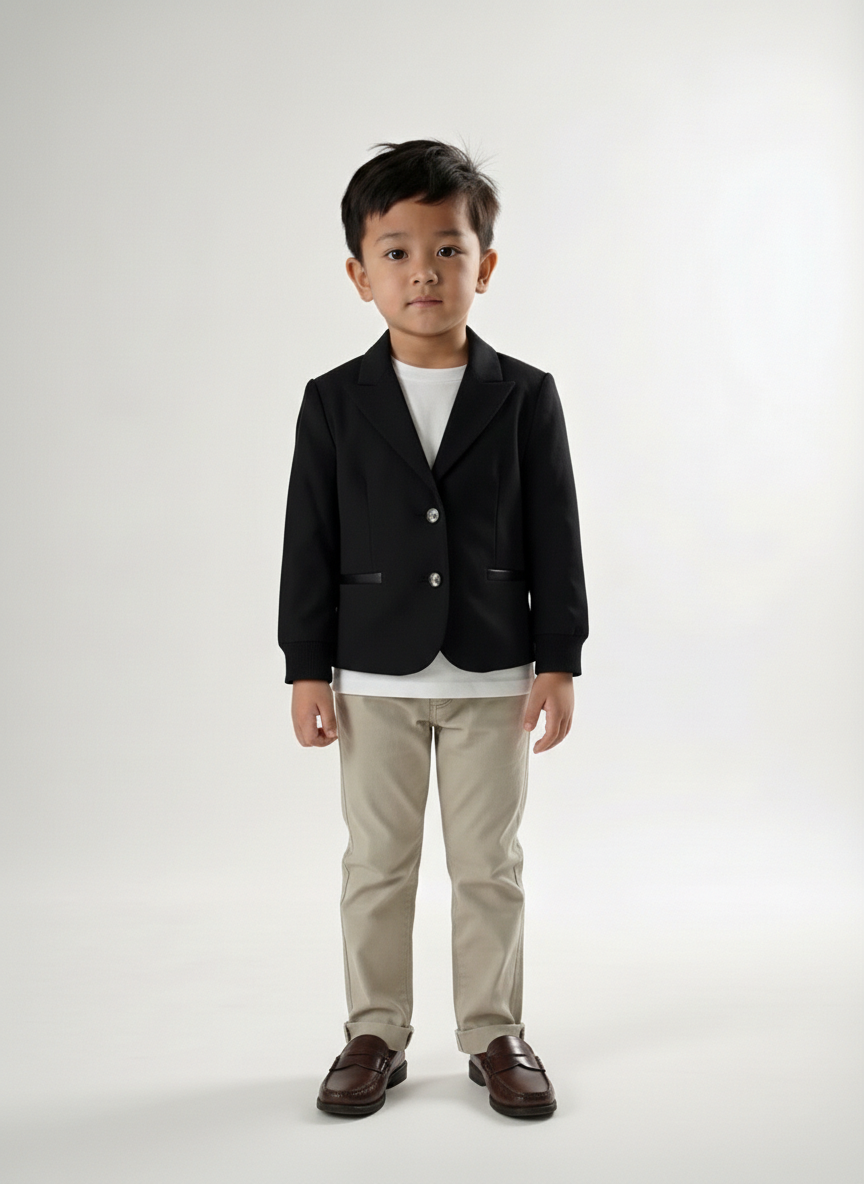 Black Eiffel Tower Blazer, Size 6