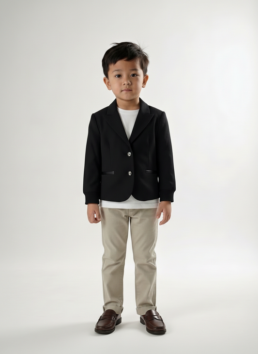 Black Eiffel Tower Blazer, Size 6