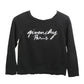 Black Cotton Logo Sweater, Size 5