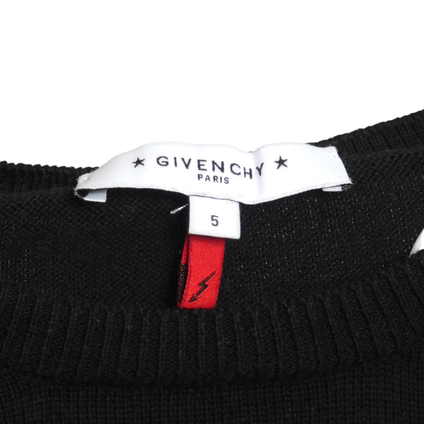Black Cotton Logo Sweater, Size 5
