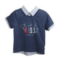 2011 NWT Graphic Print Layered Shirt, Size 5