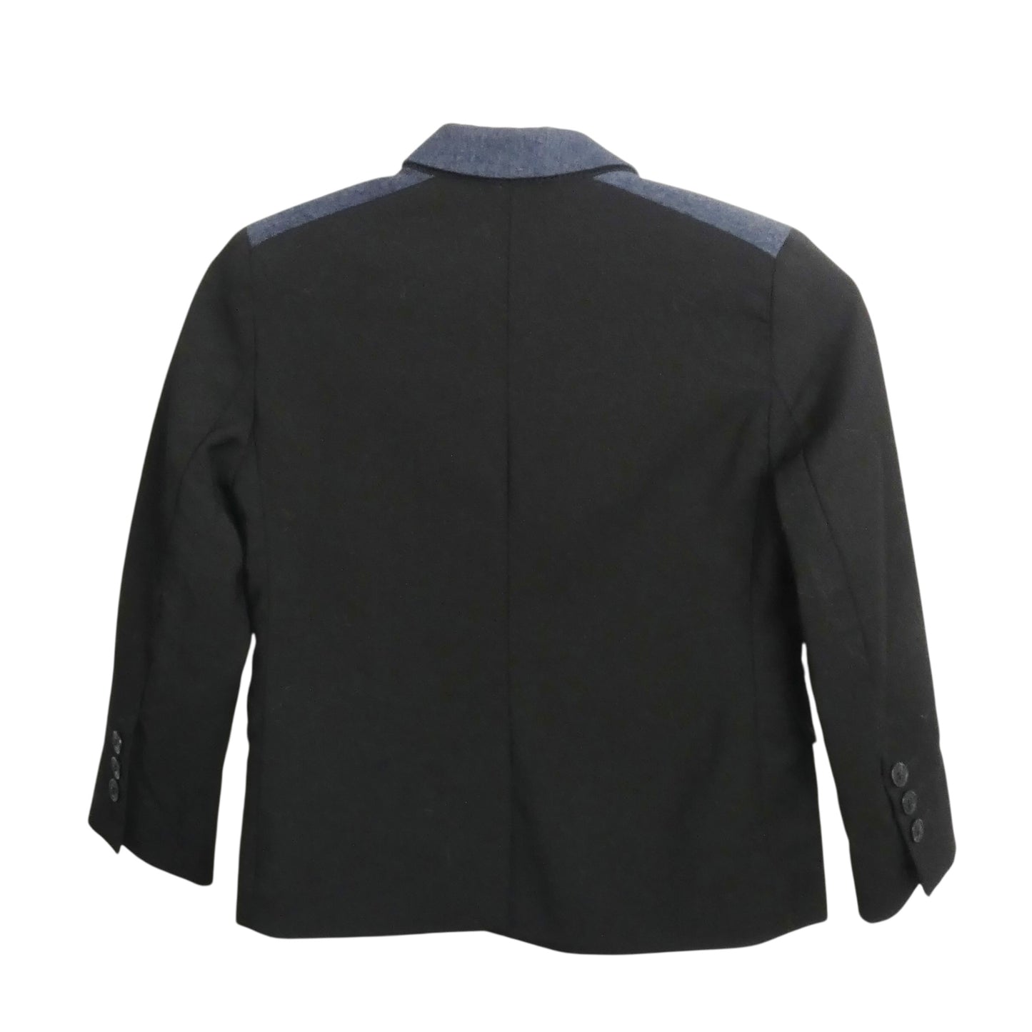 Black & Blue Fabric Block Blazer, Size 3