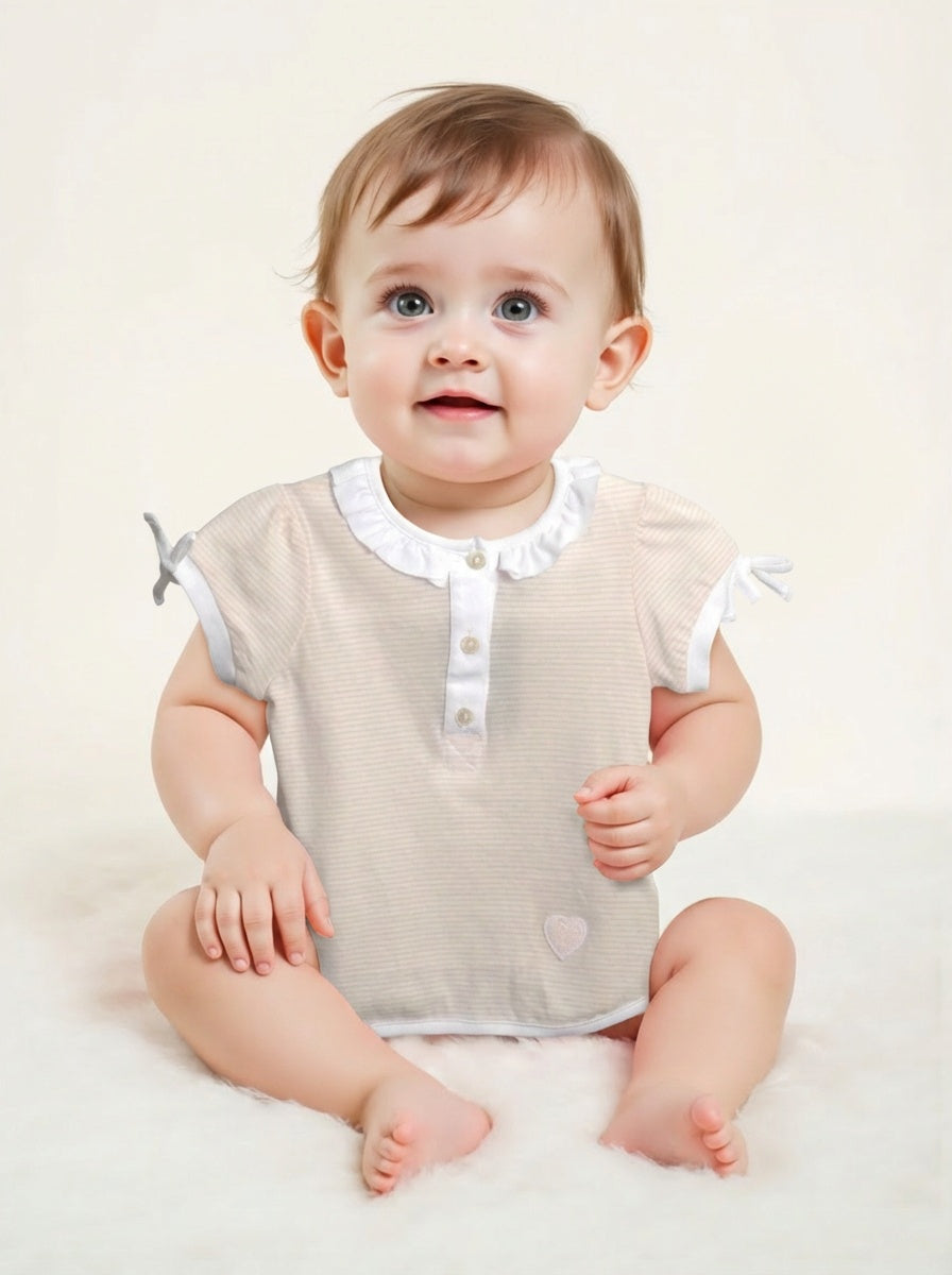 NWT Cotton Stripe Shirt, Size-12 Months