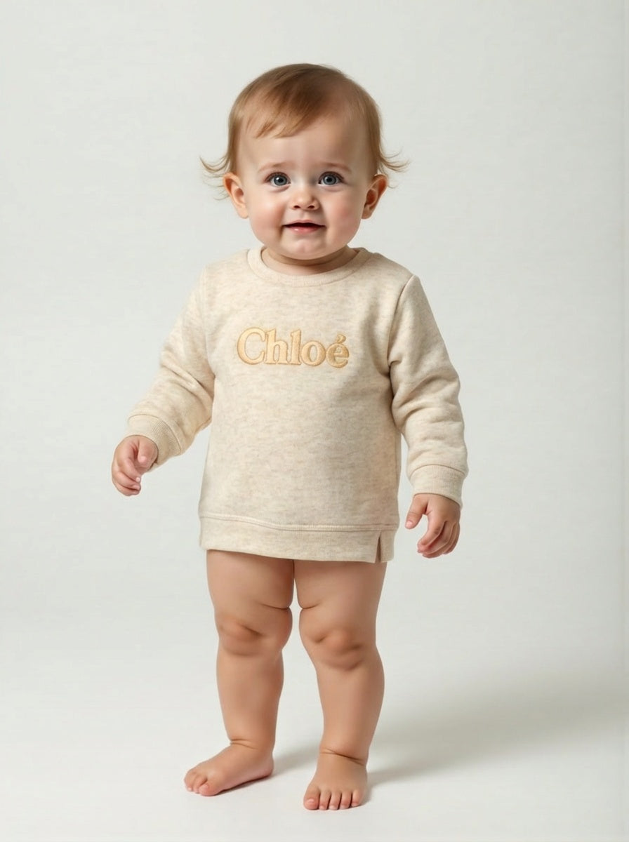 NWT Cotton Logo Sweatshirt, Size-6 Months