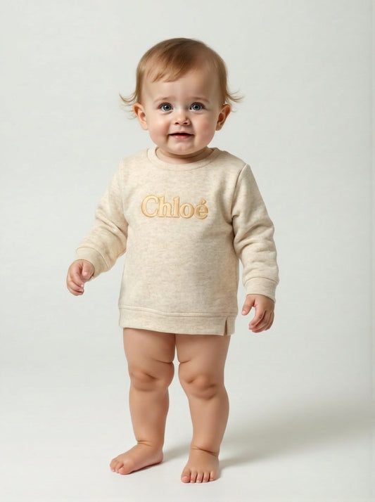 NWT Cotton Logo Sweatshirt, Size-6 Months