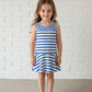 Striped Cotton Jersey Dress, Size 2A