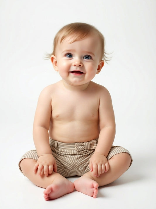 NWT Cotton Stripe Pants, Size-3 Months
