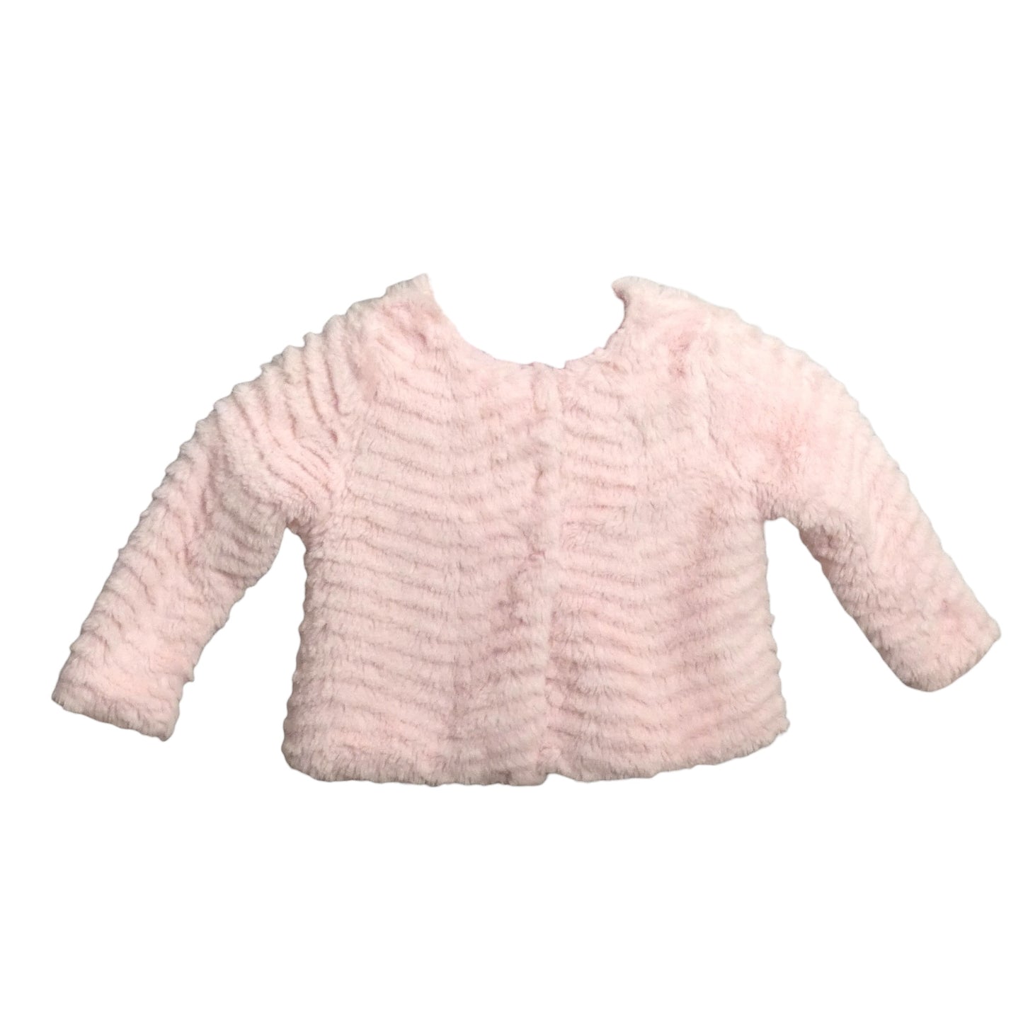 2013 Pink Faux Fur Coat, Size-2 years