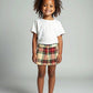 NWT Cuffed Plaid Shorts, Size 4