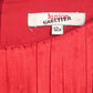 Red Plisse Pleat Dress, Size 12
