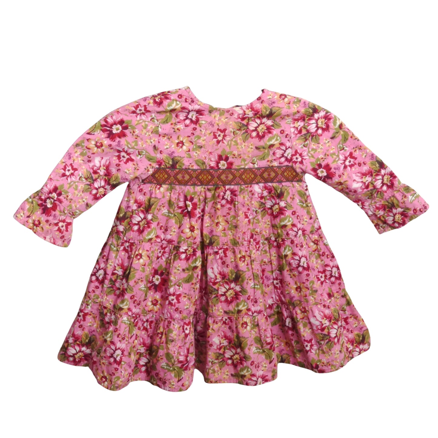 Floral Cotton Dress, Size-2 Years