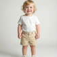 Khaki Cotton Shorts, Size 6 Months