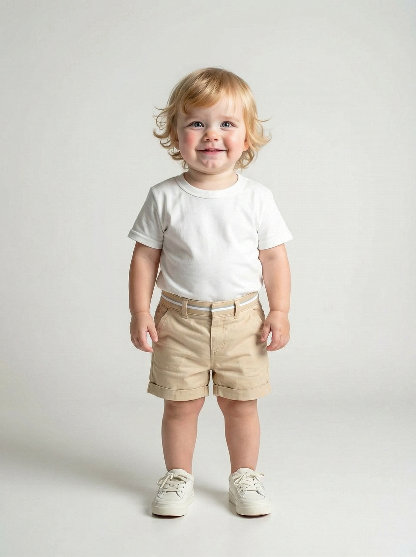 Khaki Cotton Shorts, Size 6 Months